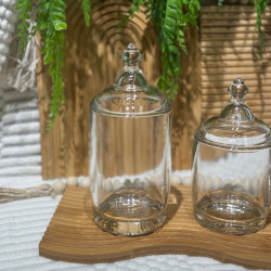 Glass Jar Set 3 Pieces